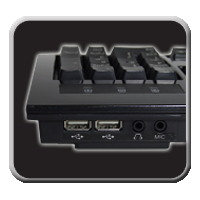 USB and Audio ports on Mechanical Keyboard